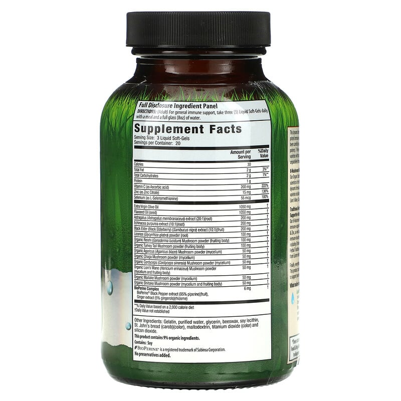Irwin Naturals Mushroom-8 Pure Defense  60 sgels