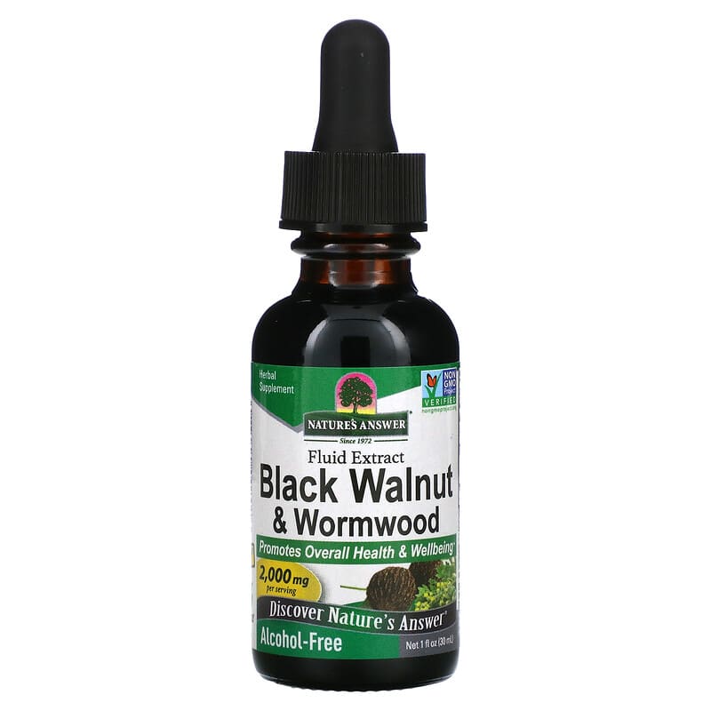 Nature's Answer Black Walnut & Wormwood Complex (Alcohol Free)  1 fl.oz