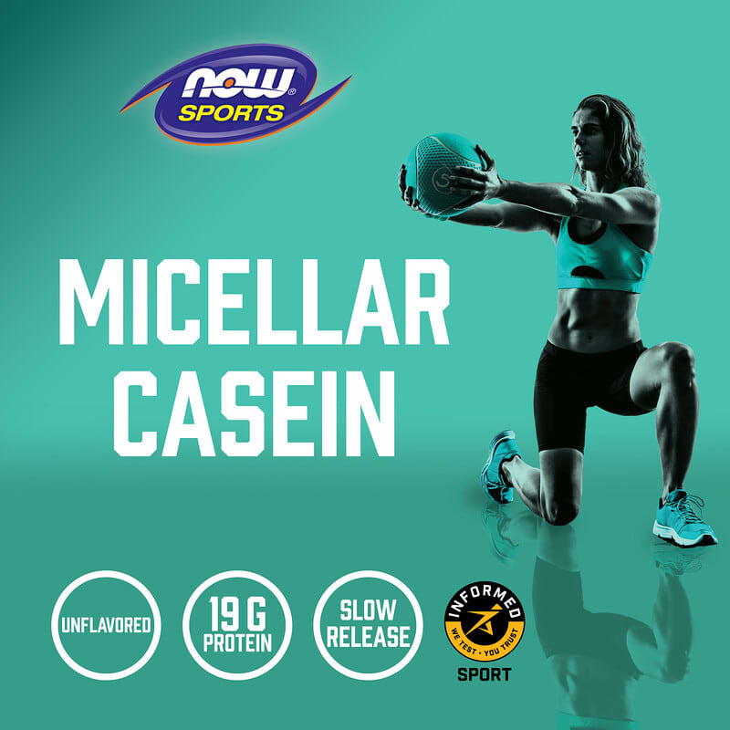 Now Micellar Casein Unflavored 1.8 lbs