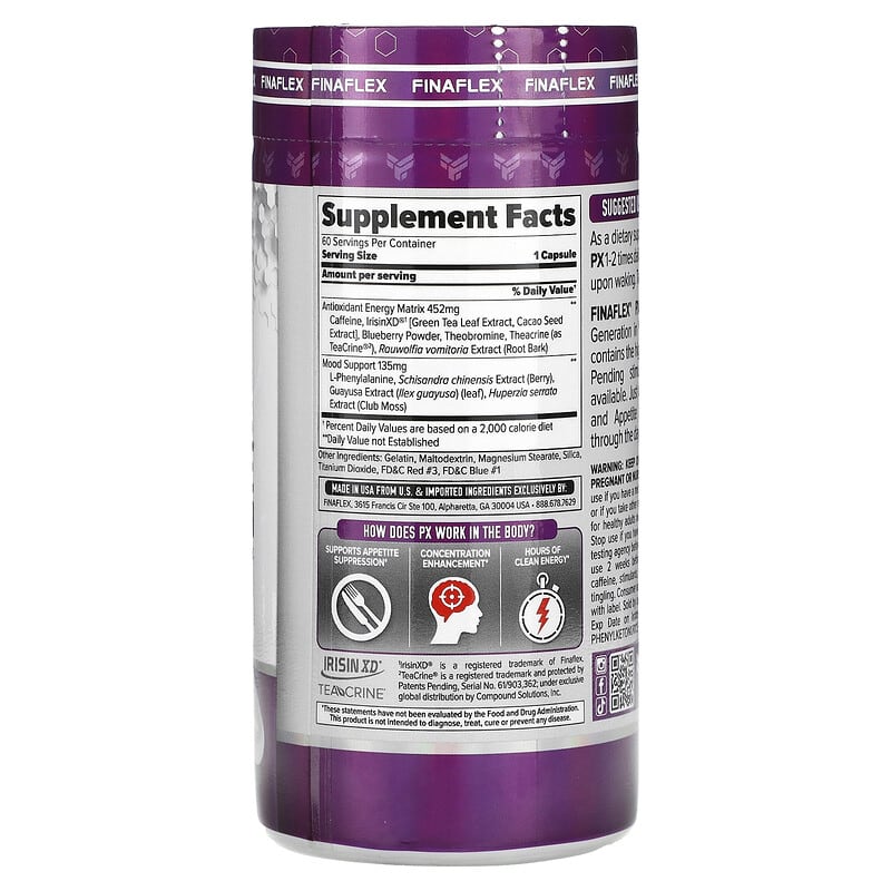 Finaflex PX - Pro Xanthine Original Super Thermogenic  60 caps