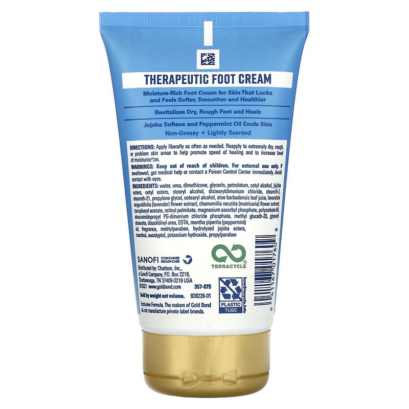 Chattem Gold Bond Therapeutic Foot Cream  4 oz