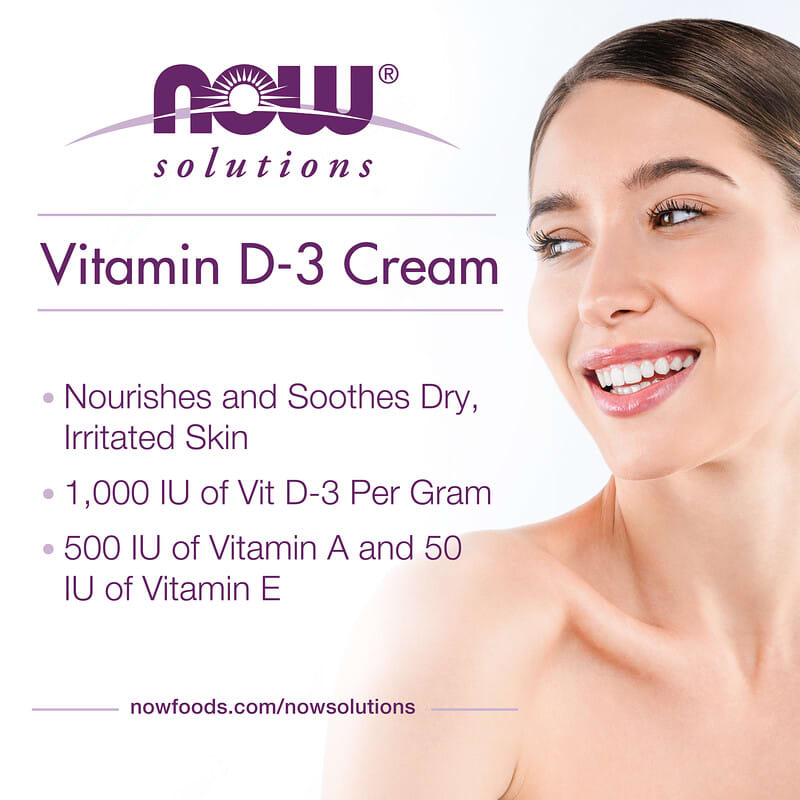 Now Vitamin D-3 Cream (1000IU)  4 fl.oz