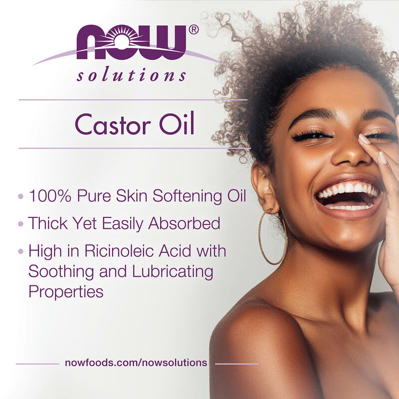 Now 100% Pure Castor Oil  16 fl.oz