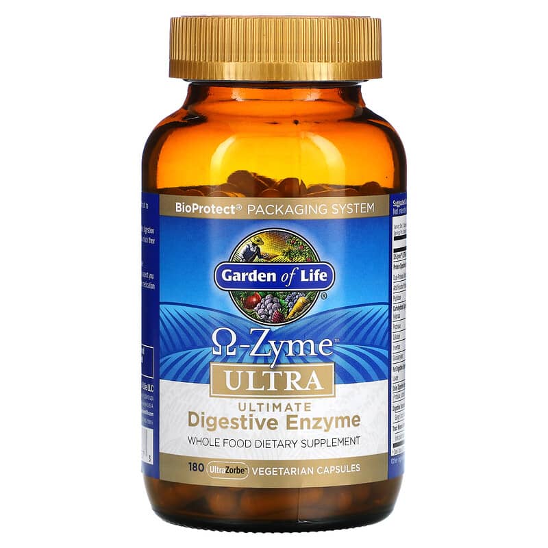 Garden Of Life Omega-Zyme Ultra - Ultimate Digestive Blend  180 vcaps