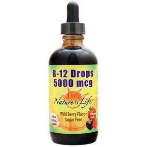Nature's Life B-12 Drops (5000mcg) Wild Berry - Sugar Free 4 fl.oz