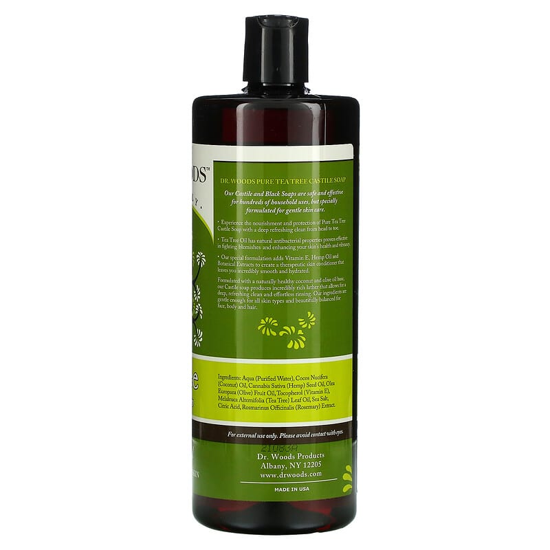 Dr. Woods Castile Soap - Liquid Tea Tree 32 fl.oz