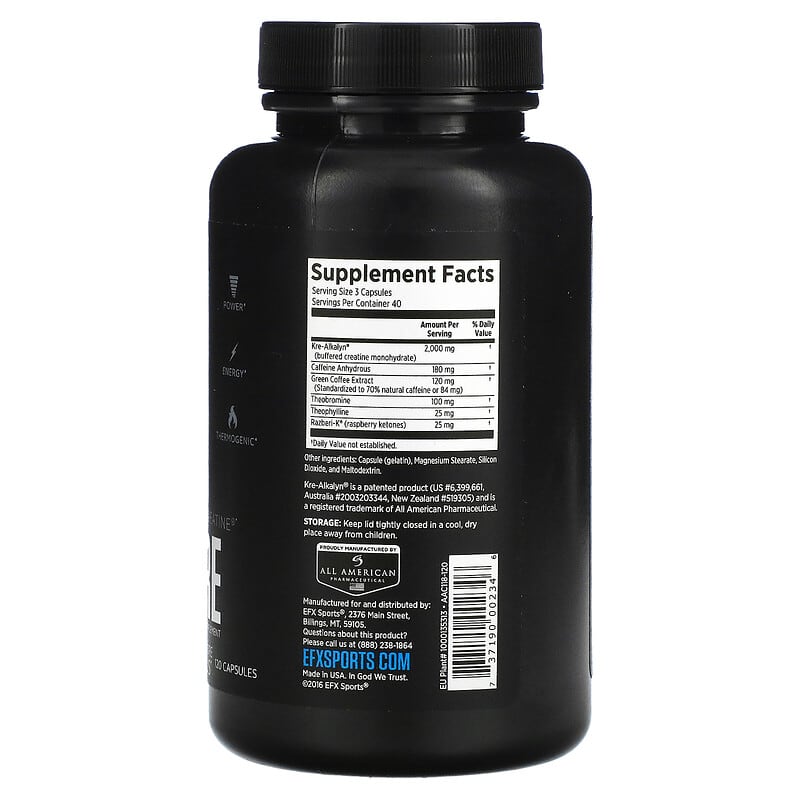 EFX Sports Kre-Alkalyn Hardcore  120 caps