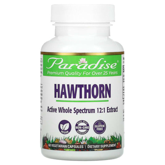 Paradise Herbs Hawthorn - European  60 vcaps