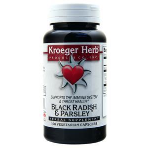 Kroeger Herb Products Black Radish & Parsley  100 vcaps
