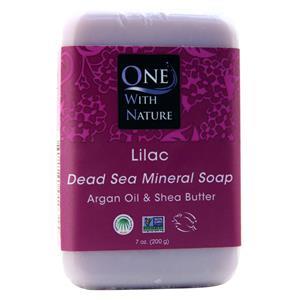 One With Nature Dead Sea Mineral Soap Lilac 7 oz