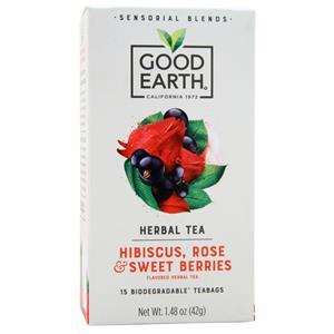 Good Earth Teas Sensorial Blends Herbal Tea Hibiscus, Rose & Sweet Berries 15 pckts