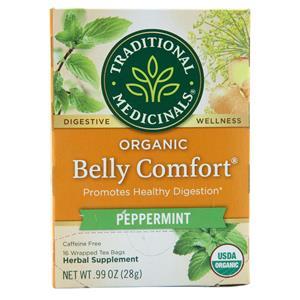 Traditional Medicinals Organic Digestive Wellness Tea Belly Comfort - Peppermint 16 pckts