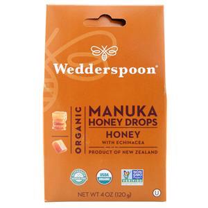 Wedderspoon Organic Manuka Honey Drops Honey with Echinacea 4 oz