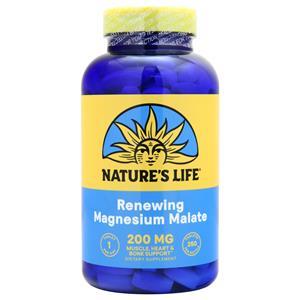 Nature's Life Magnesium Malate (1,300mg)  250 tabs