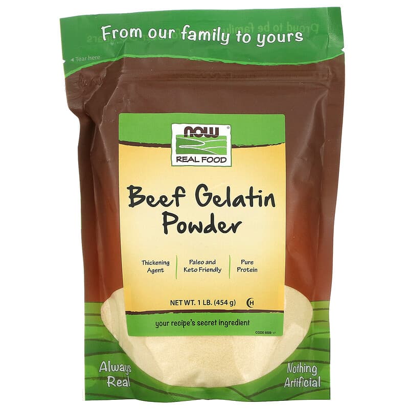Now Beef Gelatin Powder  1 lbs