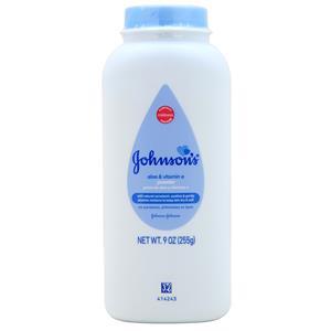 Johnson & Johnson Powder Aloe & Vitamin E 9 oz