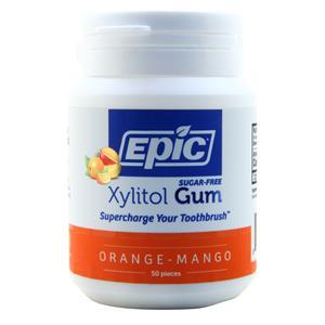 Epic Dental Xylitol Gum Orange-Mango 50 count