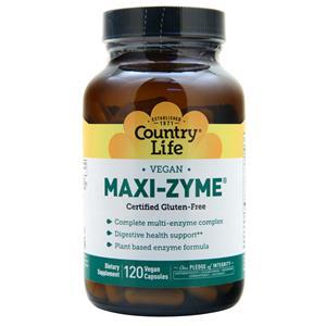 Country Life Maxi-Zyme Caps  120 vcaps