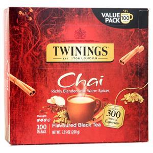 Twinings of London Flavoured Black Tea Chai 100 pckts