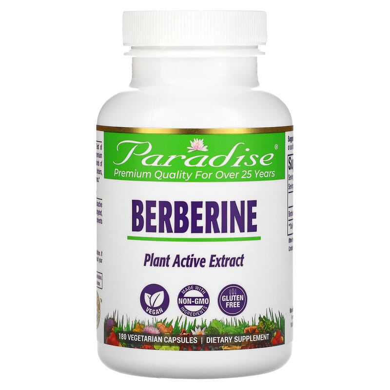 Paradise Herbs Berberine  180 vcaps