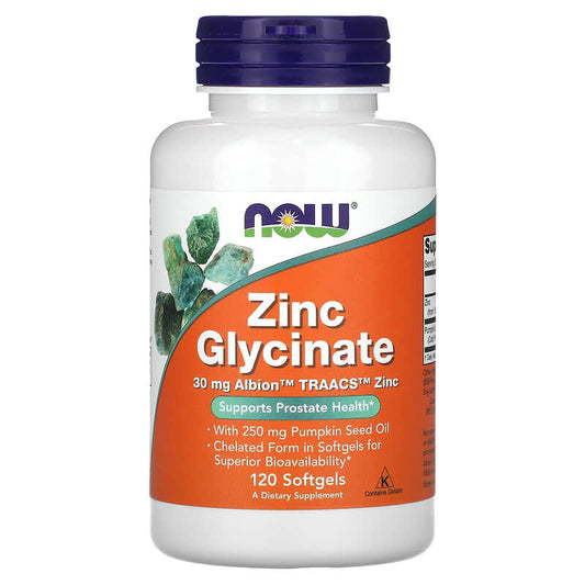 Now Zinc Glycinate  120 sgels