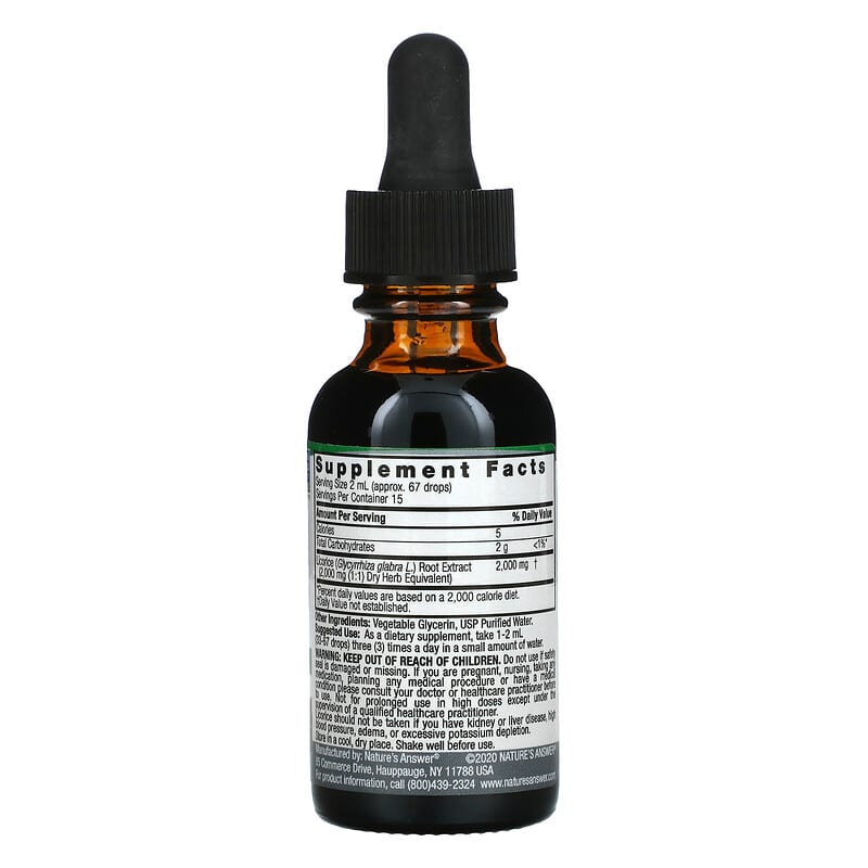 Nature's Answer Licorice Root (Alcohol Free)  1 fl.oz