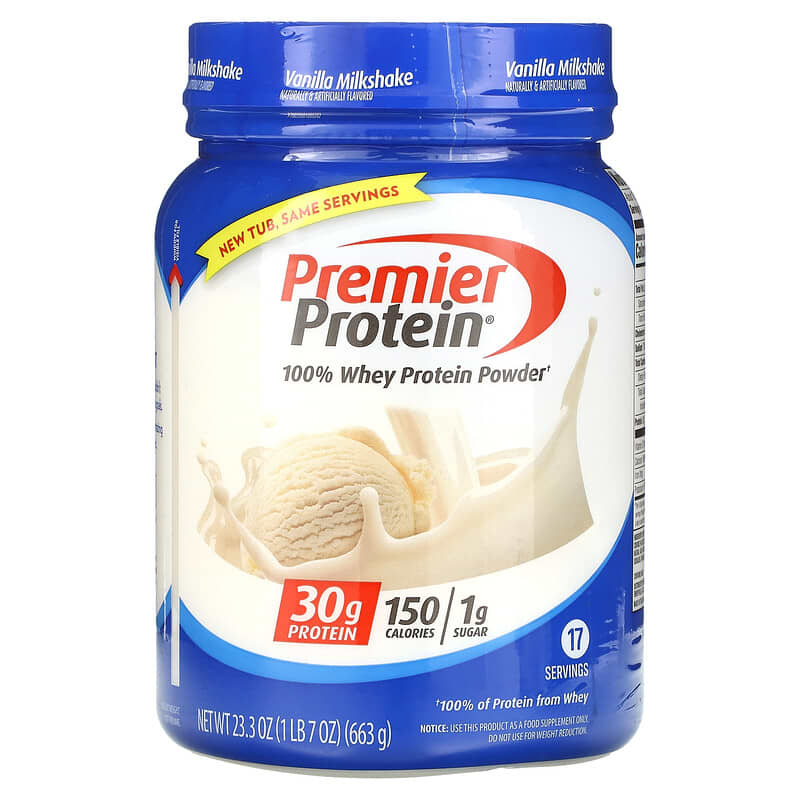 Premier Nutrition 100% Whey Protein Vanilla Milkshake 23.3 oz