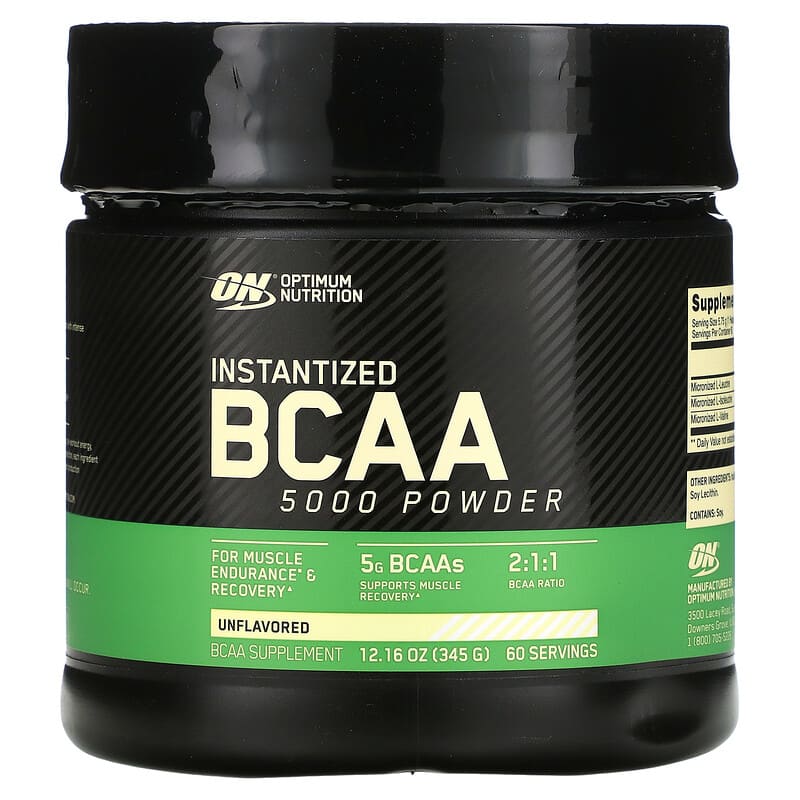 Optimum Nutrition Instantized BCAA 5000 Powder Unflavored 345 grams