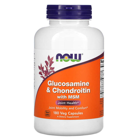 Now Glucosamine & Chondroitin plus MSM  180 vcaps