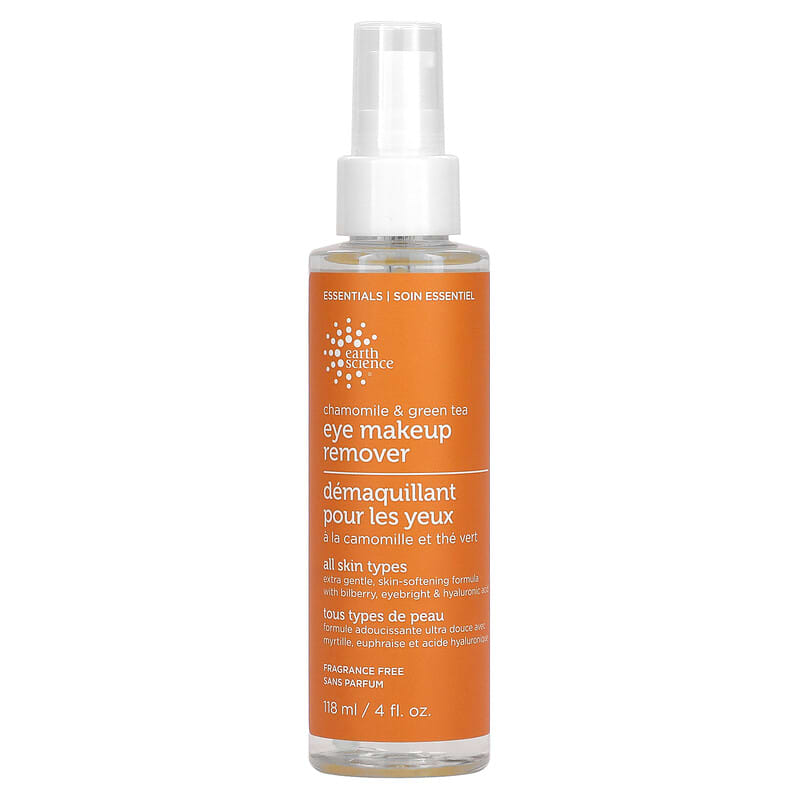 Earth Science Chamomile & Green Tea Eye Makeup Remover Fragrance Free 4 fl.oz
