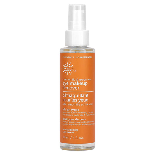 Earth Science Chamomile & Green Tea Eye Makeup Remover Fragrance Free 4 fl.oz