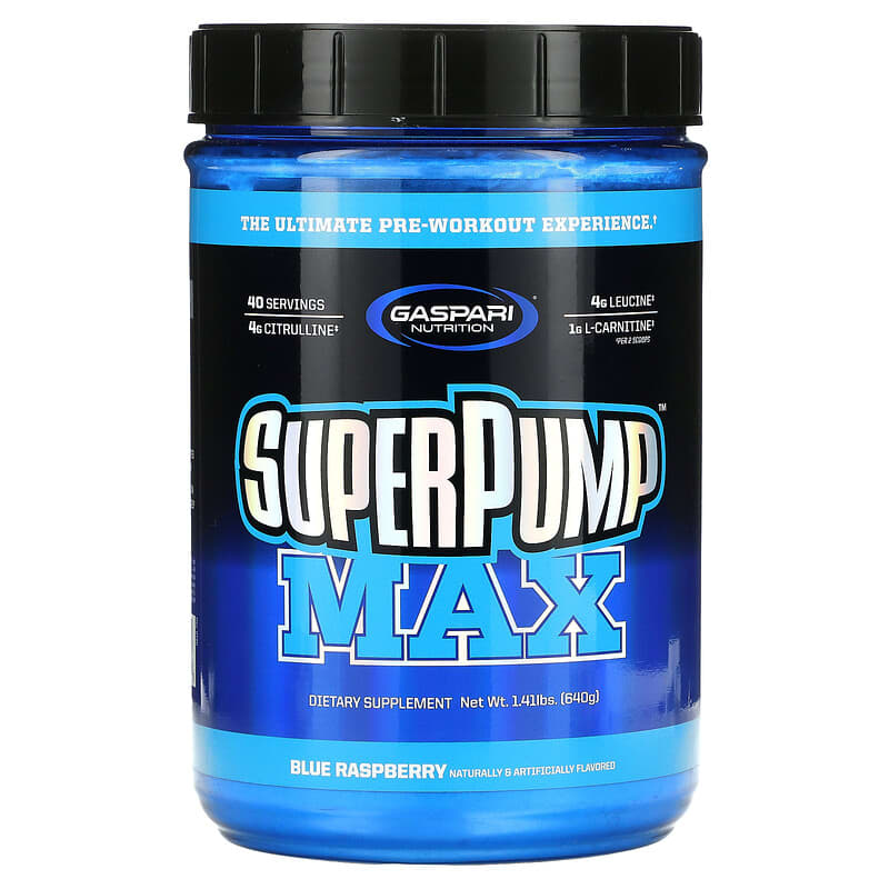 Gaspari Nutrition SuperPump Max Blue Raspberry 1.41 lbs