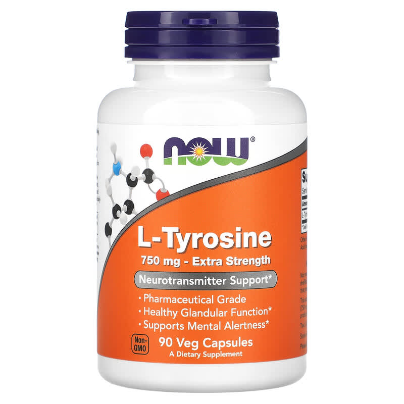 Now L-Tyrosine (750mg)  90 caps