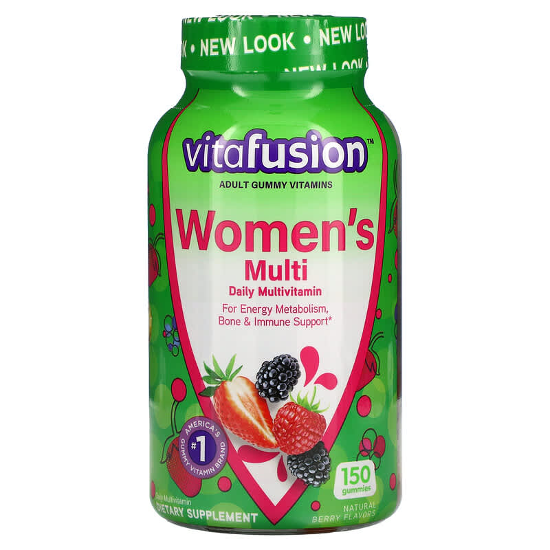 Vitafusion Women's Complete Multivitamin Gummy Natural Berry 150 gummy