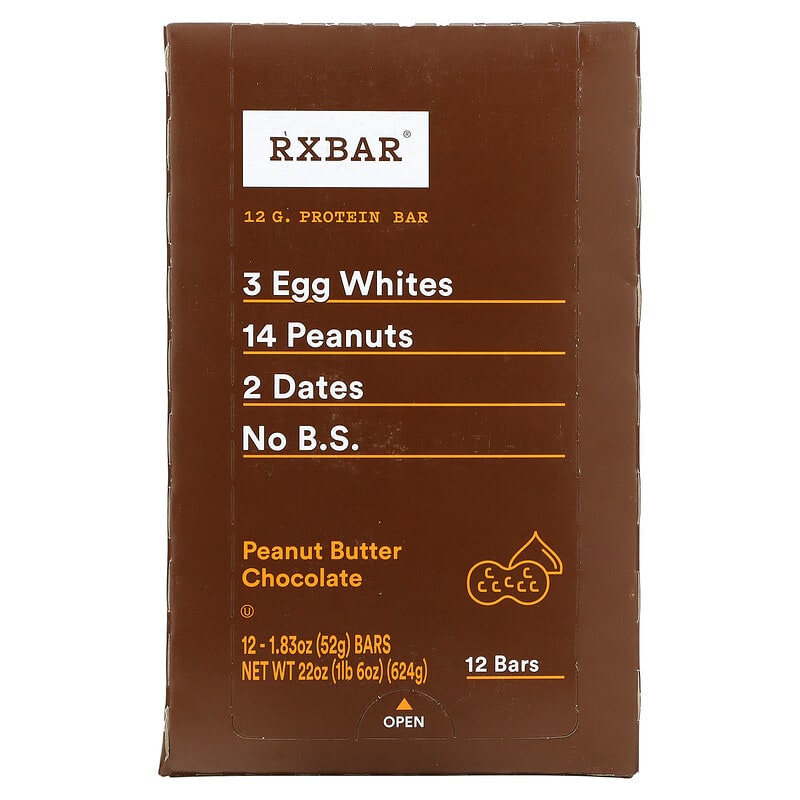 Apple Rx Bar Rx Bar Rx Bar Peanut Butter Chocolate 12 bars – iShop Nutrition UK