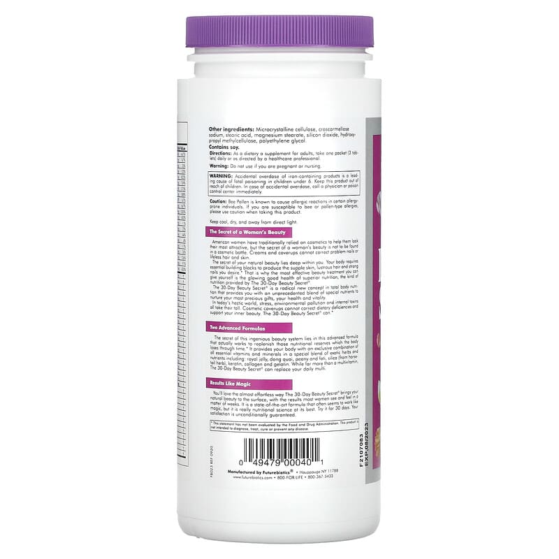 Futurebiotics 30 Day Beauty Secret  30 pckts