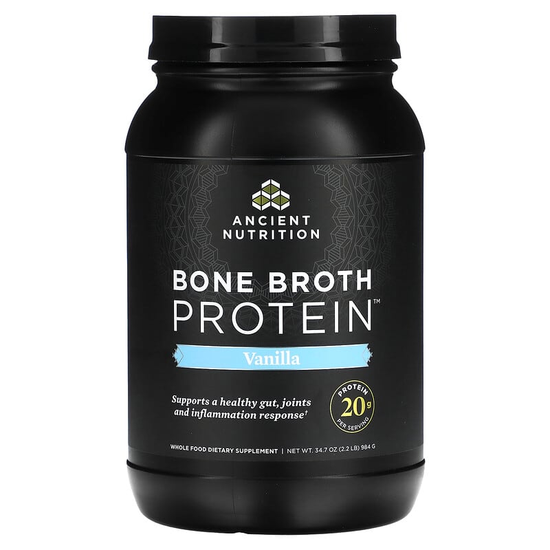 Ancient Nutrition Bone Broth Protein Vanilla 1008 grams