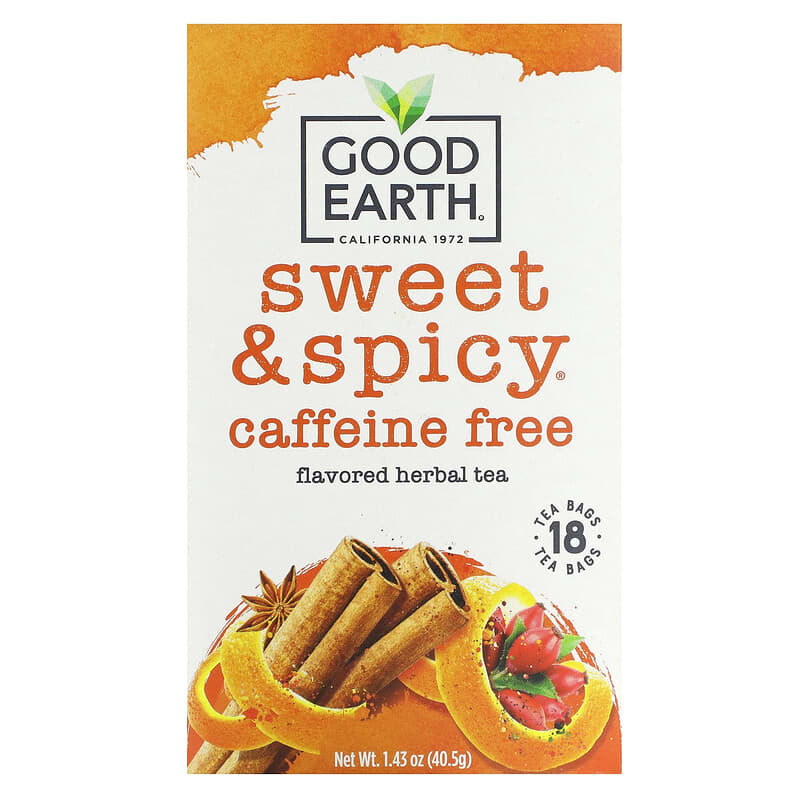 Good Earth Teas Sweet & Spicy Tea Caffeine Free 18 pckts