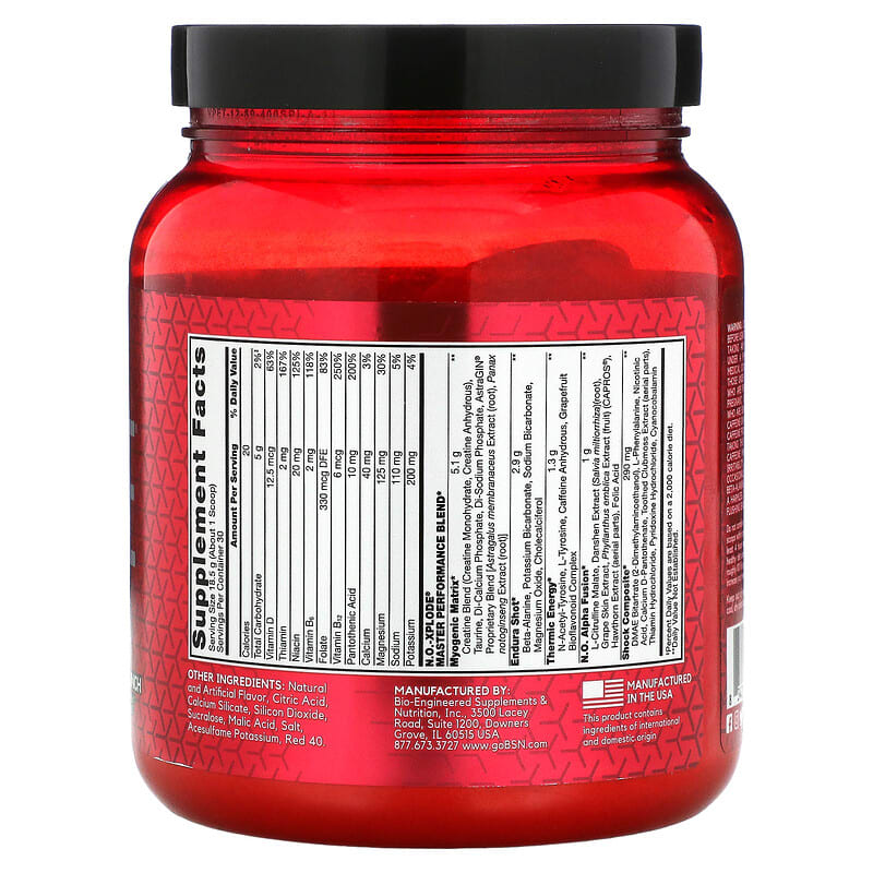 BSN NO-Xplode Pre Workout Igniter Fruit Punch 1.22 lbs