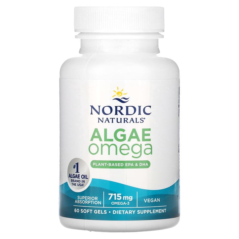 Nordic Naturals Algae Omega Plant-Based EPA & DHA  60 sgels