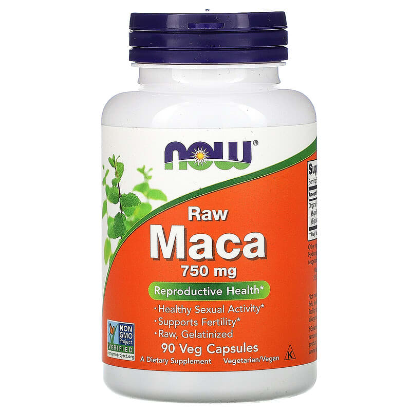 Now Raw Maca (750mg)  90 vcaps