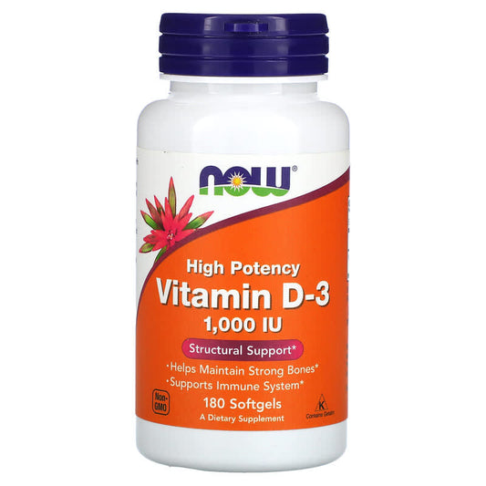 Now Vitamin D-3 (1000IU)  180 sgels