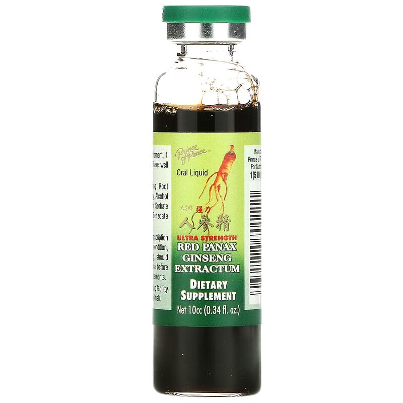 Prince of Peace Red Panax Ginseng Extractum (400mg)  30 bttls