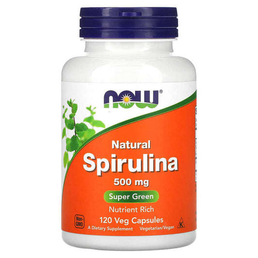 Now Spirulina - Natural  120 vcaps