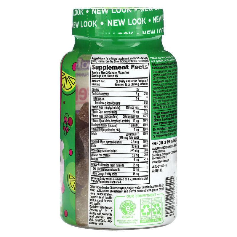 Vitafusion PreNatal Gummy Natural Raspberry Lemonade 90 gummy