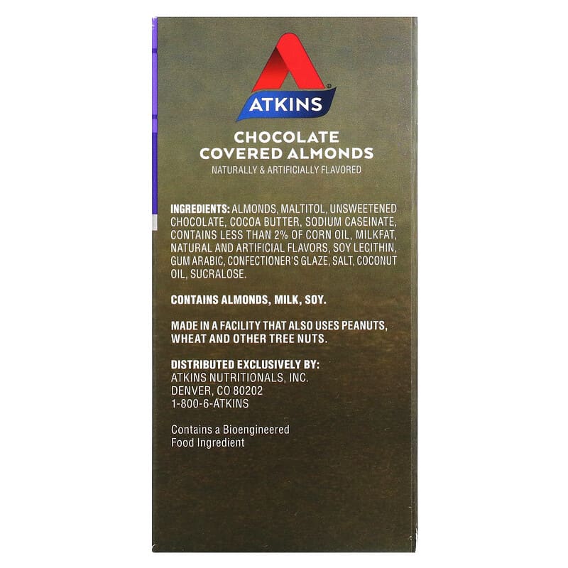 Atkins Endulge Candy Chocolate Covered Almonds 5 pckts