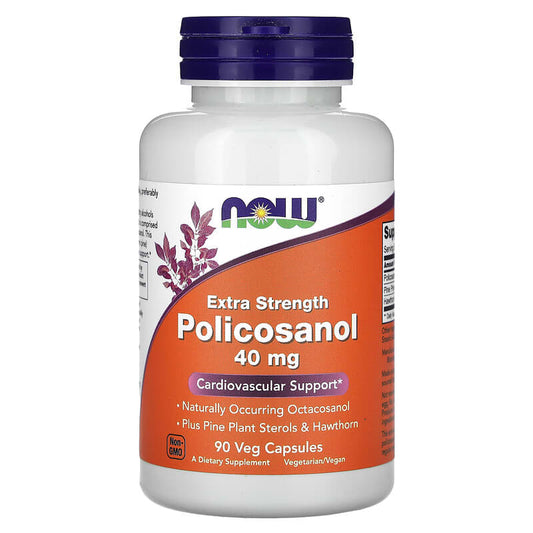 Now Policosanol - Extra Strength (40mg)  90 vcaps