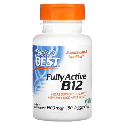 Doctor's Best Fully Active B12 (1500mcg)  180 vcaps