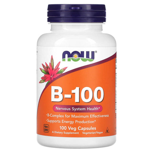 Now B-100 (High Potency B-Complex)  100 vcaps