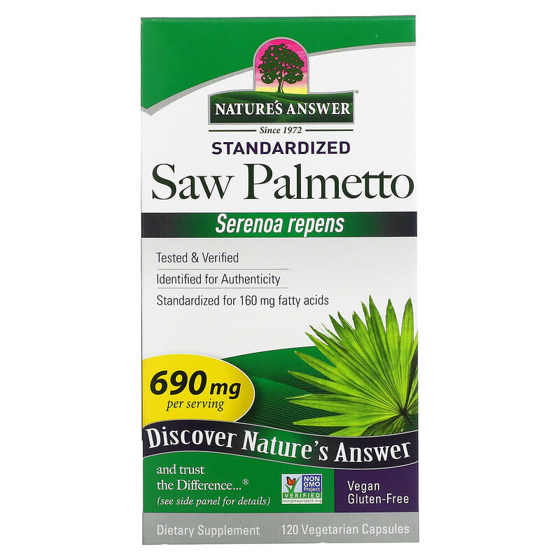 Nature's Answer Saw Palmetto - Standardized  120 vcaps
